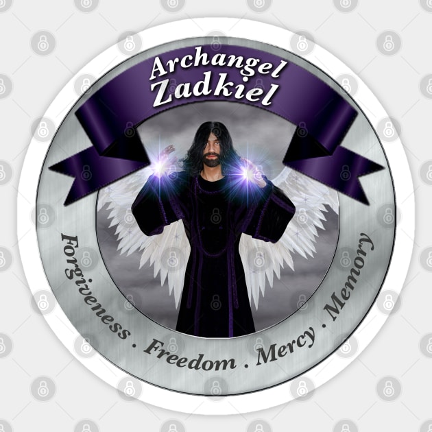 Archangel Zadkiel Sticker by More Than Charms